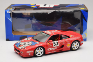 Ferrari F355 Berlinetta Slushuppie #52 M. Peters Raudonas UT Models 1:18 180074020-P4 Metalas - nuotrauka 8 iš 8