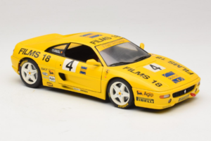 Ferrari F355 Coupe Films 18 #4 Reoloffs / Ansembourg Geltonas UT Models 1:18 180074021-Y1 Metalas - nuotrauka 6 iš 8