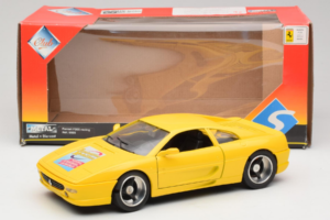 Ferrari F355 Racing Geltonas Faszination Modelbau Riboto Leidimo Solido 1:18 9009 Metalas - nuotrauka 7 iš 7