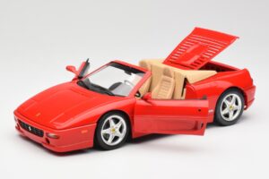 Ferrari F355 Spider Raudonas Hot Wheels 1:18 25733 Metalas - nuotrauka 2 iš 8
