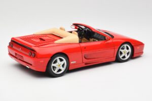 Ferrari F355 Spider Raudonas Hot Wheels 1:18 25733 Metalas - nuotrauka 3 iš 8