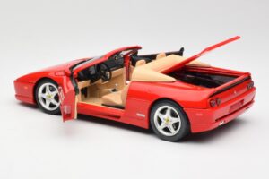 Ferrari F355 Spider Raudonas Hot Wheels 1:18 25733 Metalas - nuotrauka 5 iš 8