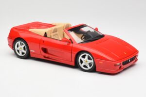 Ferrari F355 Spider Raudonas Hot Wheels 1:18 25733 Metalas - nuotrauka 6 iš 8