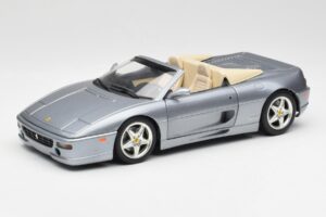 Ferrari F355 Spider Sidabrinis Hot Wheels 1:18 23907-M1 Metalas
