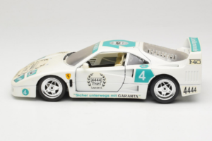 Ferrari F40 4444 Tage Garanta #4 Baltas Bburago 1:18 3332-W5 Metalas - nuotrauka 4 iš 8