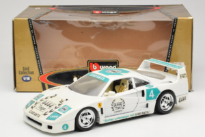 Ferrari F40 4444 Tage Garanta #4 Baltas Bburago 1:18 3332-W5 Metalas - nuotrauka 8 iš 8