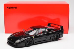 Ferrari F40 Juodas Kyosho 1:18 08416BK Metalas - nuotrauka 10 iš 10
