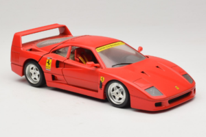 Ferrari F40 Club Deutschland Raudonas Bburago 1:18 3032-L3 Metalas - nuotrauka 6 iš 8