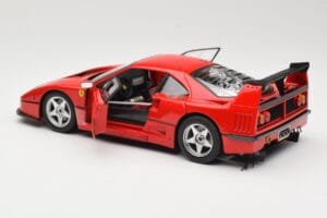 Ferrari F40 Competizione Test Version Raudonas Hot Wheels 1:18 P9922 Metalas - nuotrauka 5 iš 8