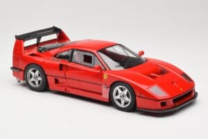 Ferrari F40 Competizione Test Version Raudonas Hot Wheels 1:18 P9922 Metalas - nuotrauka 6 iš 8