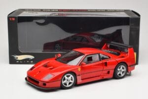 Ferrari F40 Competizione Test Version Raudonas Hot Wheels 1:18 P9922 Metalas - nuotrauka 8 iš 8