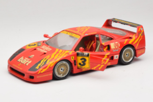 Ferrari F40 Evoluzione #3 Brummel Raudonas 1987 Bburago 1:18 3022-P2 Metalas - nuotrauka 2 iš 8