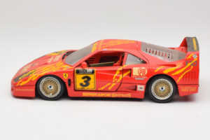 Ferrari F40 Evoluzione #3 Brummel Raudonas 1987 Bburago 1:18 3022-P2 Metalas - nuotrauka 4 iš 8