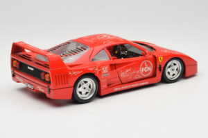 Ferrari F40 Evoluzione FC Nürnberg Special Edition Raudonas Bburago 1:18 3042-FCN Metalas - nuotrauka 3 iš 8