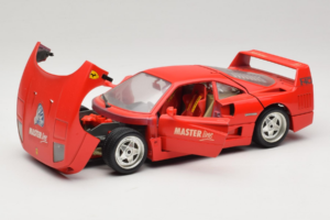 Ferrari F40 Evoluzione Raudonas Master Line Bburago 1:18 3042-M1 Metalas - nuotrauka 2 iš 8