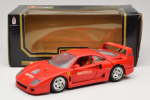 Ferrari F40 Evoluzione Raudonas Master Line Bburago 1:18 3042-M1 Metalas - nuotrauka 8 iš 8