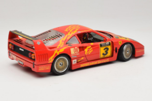 Ferrari F40 #3 F. Kroymans Ferrari Imports Kroymans BBS Wheels Raudonas 1987 Bburago 1:18 3032-H1 Metalas - nuotrauka 3 iš 8