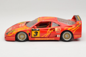 Ferrari F40 #3 F. Kroymans Ferrari Imports Kroymans BBS Wheels Raudonas 1987 Bburago 1:18 3032-H1 Metalas - nuotrauka 4 iš 8