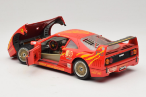 Ferrari F40 #3 F. Kroymans Ferrari Imports Kroymans BBS Wheels Raudonas 1987 Bburago 1:18 3032-H1 Metalas - nuotrauka 5 iš 8