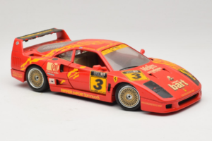 Ferrari F40 #3 F. Kroymans Ferrari Imports Kroymans BBS Wheels Raudonas 1987 Bburago 1:18 3032-H1 Metalas - nuotrauka 6 iš 8