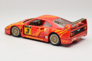 Ferrari F40 #3 F. Kroymans Ferrari Imports Kroymans BBS Wheels Raudonas 1987 Bburago 1:18 3032-H1 Metalas - nuotrauka 7 iš 8