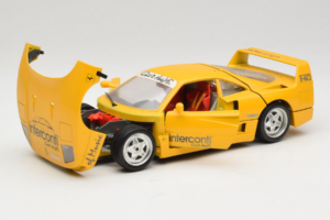 Ferrari F40 Interconti Car HiFi Geltonas Bburago 1:18 3032-I1 Metalas - nuotrauka 2 iš 8