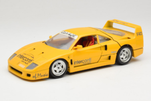Ferrari F40 Interconti Car HiFi Geltonas Bburago 1:18 3032-I1 Metalas