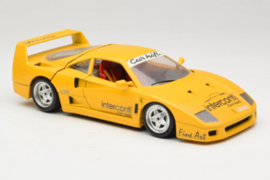 Ferrari F40 Interconti Car HiFi Geltonas Bburago 1:18 3032-I1 Metalas - nuotrauka 6 iš 8