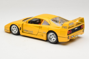 Ferrari F40 Interconti Car HiFi Geltonas Bburago 1:18 3032-I1 Metalas - nuotrauka 7 iš 8