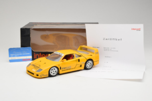 Ferrari F40 Interconti Car HiFi Geltonas Bburago 1:18 3032-I1 Metalas - nuotrauka 8 iš 8