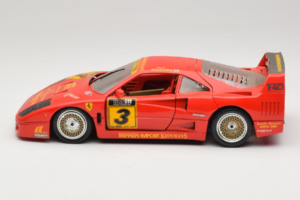 Ferrari F40 Kroymans #3 D. Waaijenberg Ribotasis Leidimas 1994 Bburago 1:18 3032-L2 Metalas - nuotrauka 4 iš 8