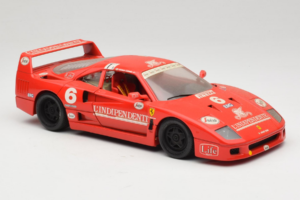 Ferrari F40 #6 V. Colombo L'Indipendente Raudonas 1987 Bburago 1:18 3032-L1 Metalas - nuotrauka 6 iš 8