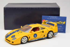Ferrari F40 #1 Geltonas Bauer Riboto Leidimo 100 vnt Bburago 1:18 BSR001 Metalas - nuotrauka 8 iš 8