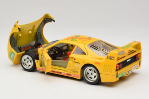 Ferrari F40 Totip Jolly Club #2 Geltonas Bburago 1:18 3332-Y1 Metalas - nuotrauka 5 iš 8