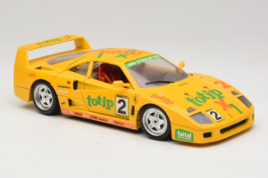 Ferrari F40 Totip Jolly Club #2 Geltonas Bburago 1:18 3332-Y1 Metalas - nuotrauka 6 iš 8