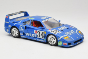Ferrari F40 #34 M. Ferte / Thavenin / Palau Pilot Mėlynas 1987 Bburago 1:18 3032-B1 Metalas - nuotrauka 6 iš 8