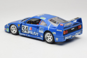 Ferrari F40 #34 M. Ferte / Thavenin / Palau Pilot Mėlynas 1987 Bburago 1:18 3032-B1 Metalas - nuotrauka 7 iš 8