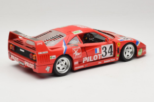 Ferrari F40 LM Pilot #34 Ferte / Thavenin / Palau 24 Hours of Le Mans 1995 Raudonas Bburago 1:18 3032-P3 Metalas - nuotrauka 3 iš 8