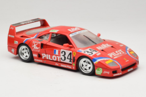 Ferrari F40 LM Pilot #34 Ferte / Thavenin / Palau 24 Hours of Le Mans 1995 Raudonas Bburago 1:18 3032-P3 Metalas - nuotrauka 6 iš 8