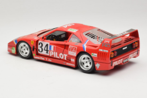 Ferrari F40 LM Pilot #34 Ferte / Thavenin / Palau 24 Hours of Le Mans 1995 Raudonas Bburago 1:18 3032-P3 Metalas - nuotrauka 7 iš 8