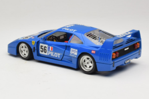 Ferrari F40 Pilot #56 Mėlynas Bburago 1:18 3332-BL1 Metalas - nuotrauka 7 iš 8