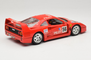 Ferrari F40 #56 Pilot Raudonas 1987 Bburago 1:18 3332-P2 Metalas - nuotrauka 3 iš 8