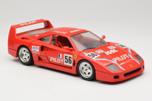 Ferrari F40 #56 Pilot Raudonas 1987 Bburago 1:18 3332-P2 Metalas - nuotrauka 6 iš 8