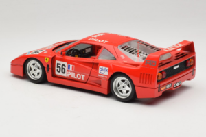 Ferrari F40 #56 Pilot Raudonas 1987 Bburago 1:18 3332-P2 Metalas - nuotrauka 7 iš 8