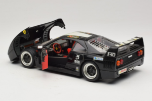 Ferrari F40 Pirelli Agip #1 Juodas Bburago 1:18 3332-B1 Metalas - nuotrauka 5 iš 8