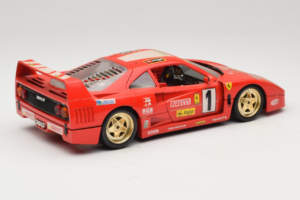 Ferrari F40 Evoluzione #1 Pirelli Agip Raudonas su Auksiniais Ratais 1992 Bburago 1:18 3042-P2 Metalas - nuotrauka 3 iš 8