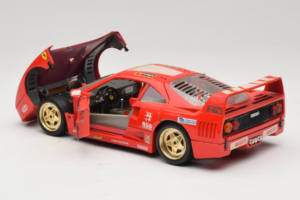 Ferrari F40 Evoluzione #1 Pirelli Agip Raudonas su Auksiniais Ratais 1992 Bburago 1:18 3042-P2 Metalas - nuotrauka 5 iš 8