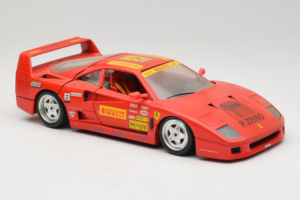 Ferrari F40 Pirelli BBS Raudonas Bburago 1:18 3032-P4 Metalas - nuotrauka 6 iš 8