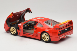 Ferrari F40 #3 Pirelli Raudonas 1987 Bburago 1:18 3332-P4 Metalas - nuotrauka 5 iš 8