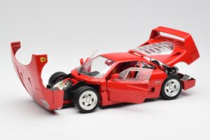 Ferrari F40 Raudonas Hot Wheels 1:18 23911 Metalas - nuotrauka 2 iš 8